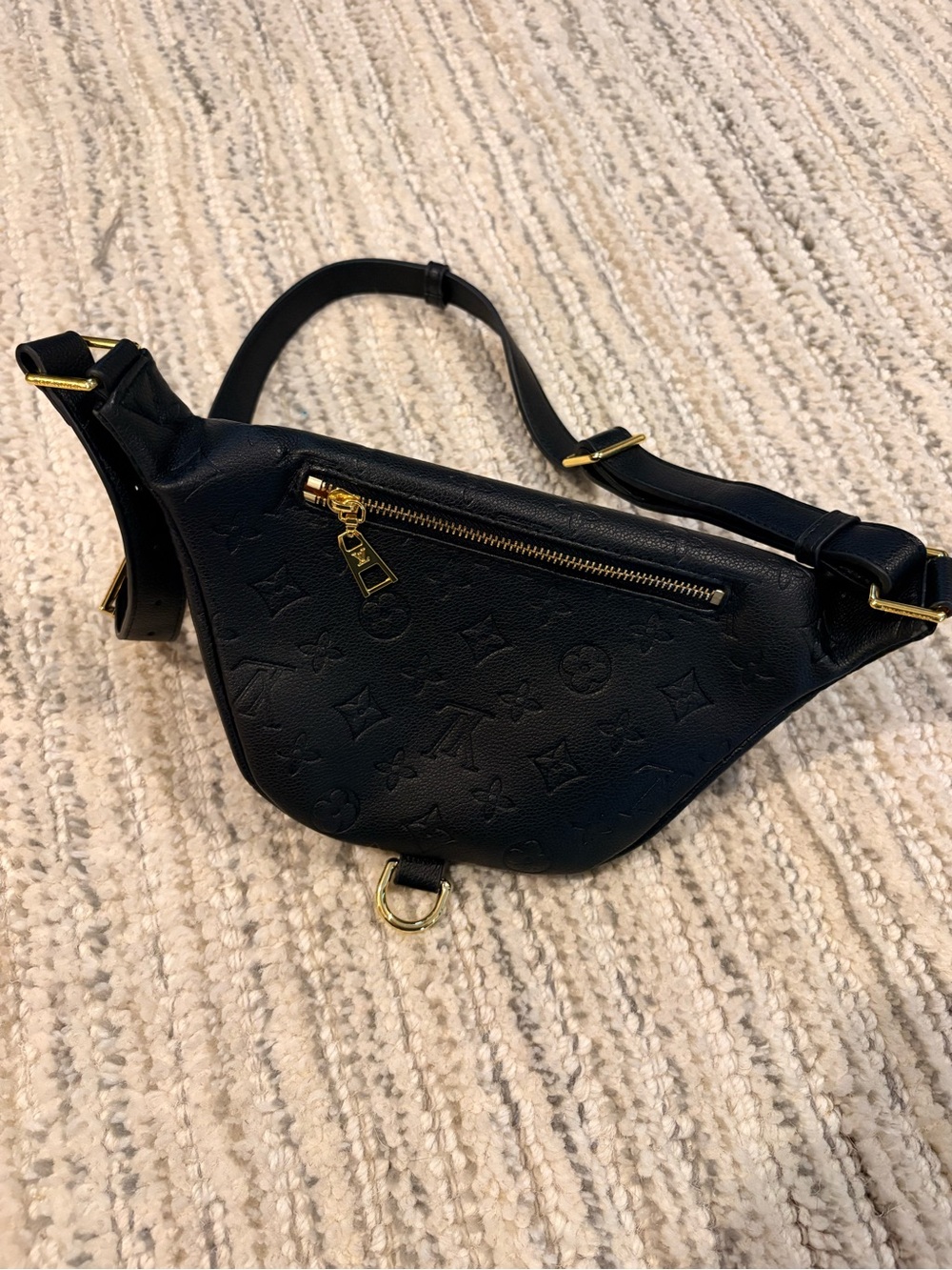 Inspired Black Monogram Empreinte Bumbag - Picture 4 of 4